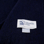 Johnstons WA000056 SD7330 WA56 Woven Stole Dark Navy ジョンストンズ 大判 ストール マフラー スカーフ カシミア プレーン 無地 レディース メンズ ダーク ネイビー
