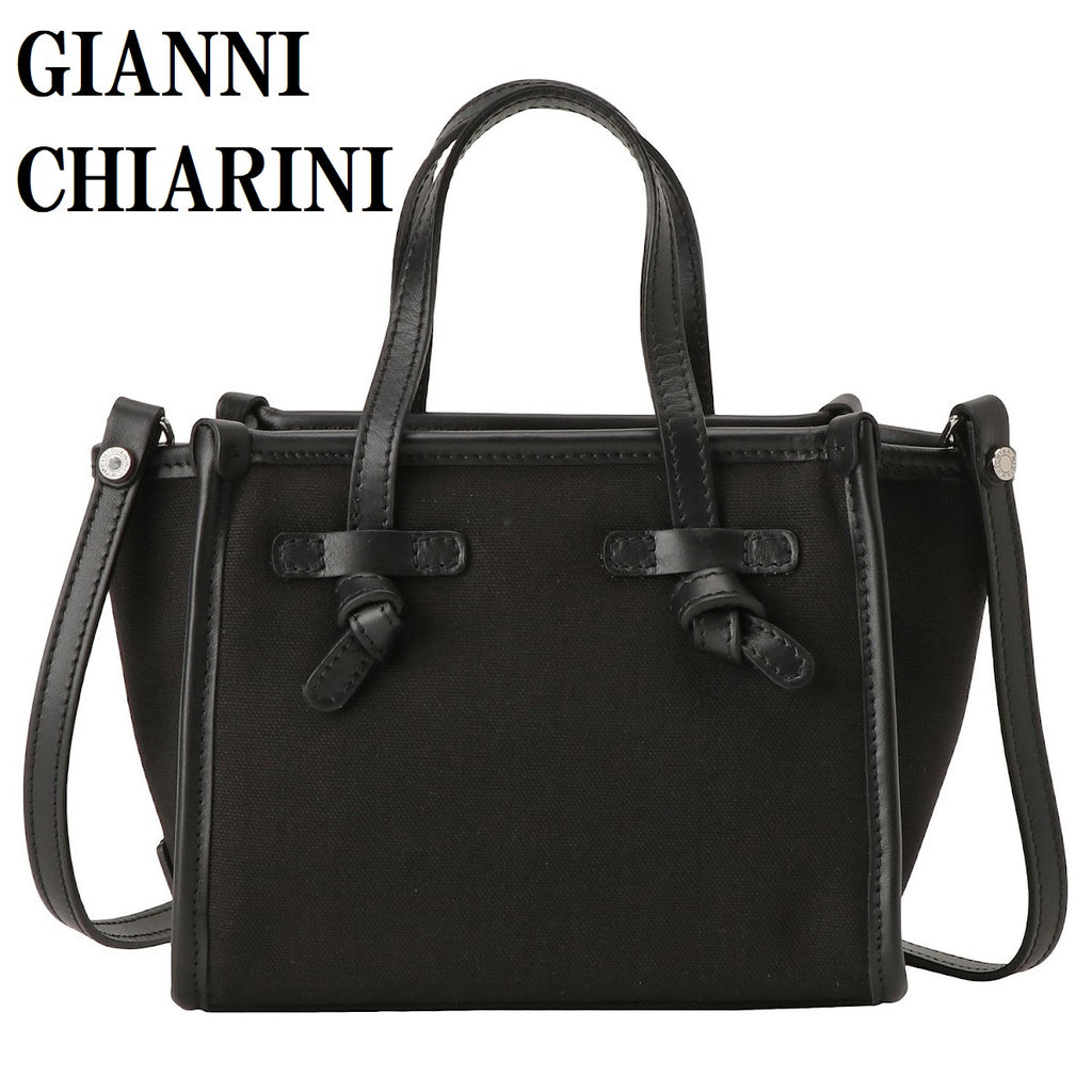 GIANNI CHIARINI MISS MARCELLA TOTE HAND CROSSBODY BAG 2WAY CANVAS