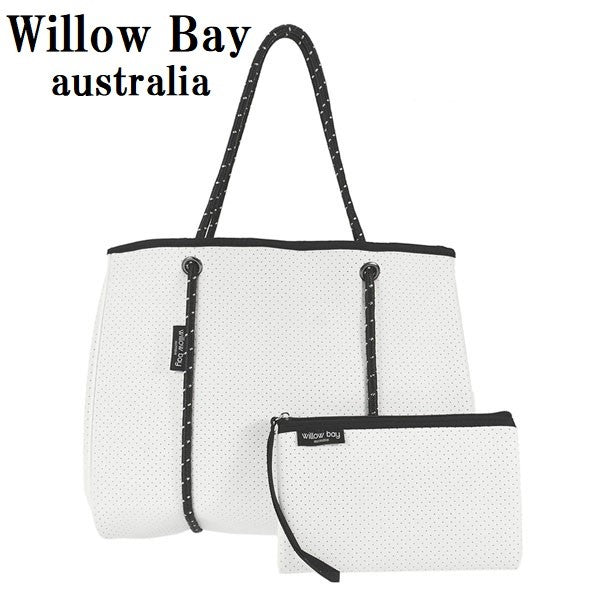 Willow Bay DAYDREAMER NEOPRENE TOTE BAG 1003 WHITE ウィローベイ