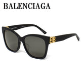 BALENCIAGA SUNGLASSES ASIAN FIT BB0102SA 001 57mm BLACK WHITE バレンシアガ サングラス アジアンフィット アイウェア グレー ブラック