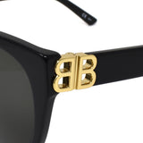 BALENCIAGA SUNGLASSES ASIAN FIT BB0103SA 001 57mm GREY BLACK バレンシアガ サングラス アジアンフィット アイウェア グレー ブラック