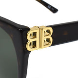 BALENCIAGA SUNGLASSES ASIAN FIT BB0103SA 002 57mm GREEN HAVANA バレンシアガ サングラス アジアンフィット アイウェア グリーン ハバナ