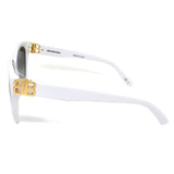 BALENCIAGA SUNGLASSES ASIAN FIT BB0103SA 006 57mm GREY WHITE バレンシアガ サングラス アジアンフィット アイウェア グレー ホワイト