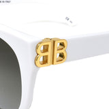 BALENCIAGA SUNGLASSES ASIAN FIT BB0103SA 006 57mm GREY WHITE バレンシアガ サングラス アジアンフィット アイウェア グレー ホワイト