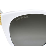 BALENCIAGA SUNGLASSES ASIAN FIT BB0103SA 006 57mm GREY WHITE バレンシアガ サングラス アジアンフィット アイウェア グレー ホワイト