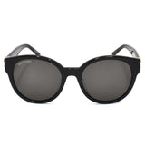 BALENCIAGA SUNGLASSES ASIAN FIT BB0134SA 001 55mm GREY BLACK バレンシアガ サングラス アジアンフィット アイウェア グレー ブラック