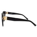 BALENCIAGA SUNGLASSES ASIAN FIT BB0134SA 001 55mm GREY BLACK バレンシアガ サングラス アジアンフィット アイウェア グレー ブラック