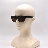 国内正規品 BALENCIAGA SQUARE SUNGLASSES ASIAN FIT BB0164S 002 57mm BROWN HAVANA バレンシアガ サングラス アジアンフィット アイウェア メガネ 眼鏡 ブラウン ハバナ
