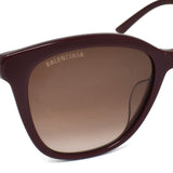 BALENCIAGA SUNGLASSES ASIAN FIT BB0183SA 004 57mm RED BURGUNDY バレンシアガ サングラス アジアンフィット アイウェア レッド バーガンディ