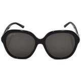 BALENCIAGA SUNGLASSES ASIAN FIT BB0184SA 001 57mm GREY BLACK バレンシアガ サングラス アジアンフィット アイウェア グレー ブラック