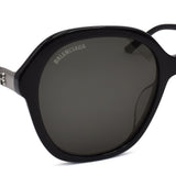 BALENCIAGA SUNGLASSES ASIAN FIT BB0184SA 001 57mm GREY BLACK バレンシアガ サングラス アジアンフィット アイウェア グレー ブラック
