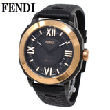 FENDI SELLERIA AUTO ANALOG WATCH 42mm F820211011 BLACK フェンディ セレリア アナログ 腕時計 オートマチック 自動巻き ウォッチ 替えストラップ2本付き メンズ ブラック