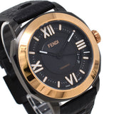 FENDI SELLERIA AUTO ANALOG WATCH 42mm F820211011 BLACK フェンディ セレリア アナログ 腕時計 オートマチック 自動巻き ウォッチ 替えストラップ2本付き メンズ ブラック