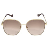 国内正規品 GUCCI SUNGLASSES ASIAN FIT GG1089SA 002 GOLD グッチ サングラス アジアンフィット アイウェア ゴールド
