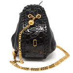 MARC JACOBS SWAY LEATHER CROSSBODY BAG M0012546 BLACK マークジェイコブス クロスボディバッグ ショルダーバッグ チェーン ストラップ ブラック