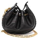 MARC JACOBS SWAY LEATHER CROSSBODY BAG M0012546 BLACK マークジェイコブス クロスボディバッグ ショルダーバッグ チェーン ストラップ ブラック