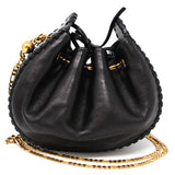MARC JACOBS SWAY LEATHER CROSSBODY BAG M0012546 BLACK マークジェイコブス クロスボディバッグ ショルダーバッグ チェーン ストラップ ブラック