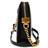MARC JACOBS SMALL RECRUIT LEATHER CROSSBODY BAG M0012573 BLACK マークジェイコブス クロスボディバッグ ショルダーバッグ ブラック