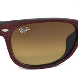 RayBan NEW WAYFARER SUNGLASSES ASIAN FIT CLASSIC RB2132F 624085 55 58 BORDEAUX BLACK レイバン ニューウェイファーラー サングラス アジアンフィット ボルドー ブラック 2サイズ